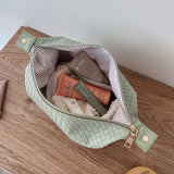 Lucinda Woven Cosmetic Case Sage Green