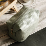 Lucinda Woven Cosmetic Case Sage Green