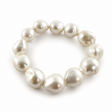 Amara Natural Round Baroque Pearl Bracelet