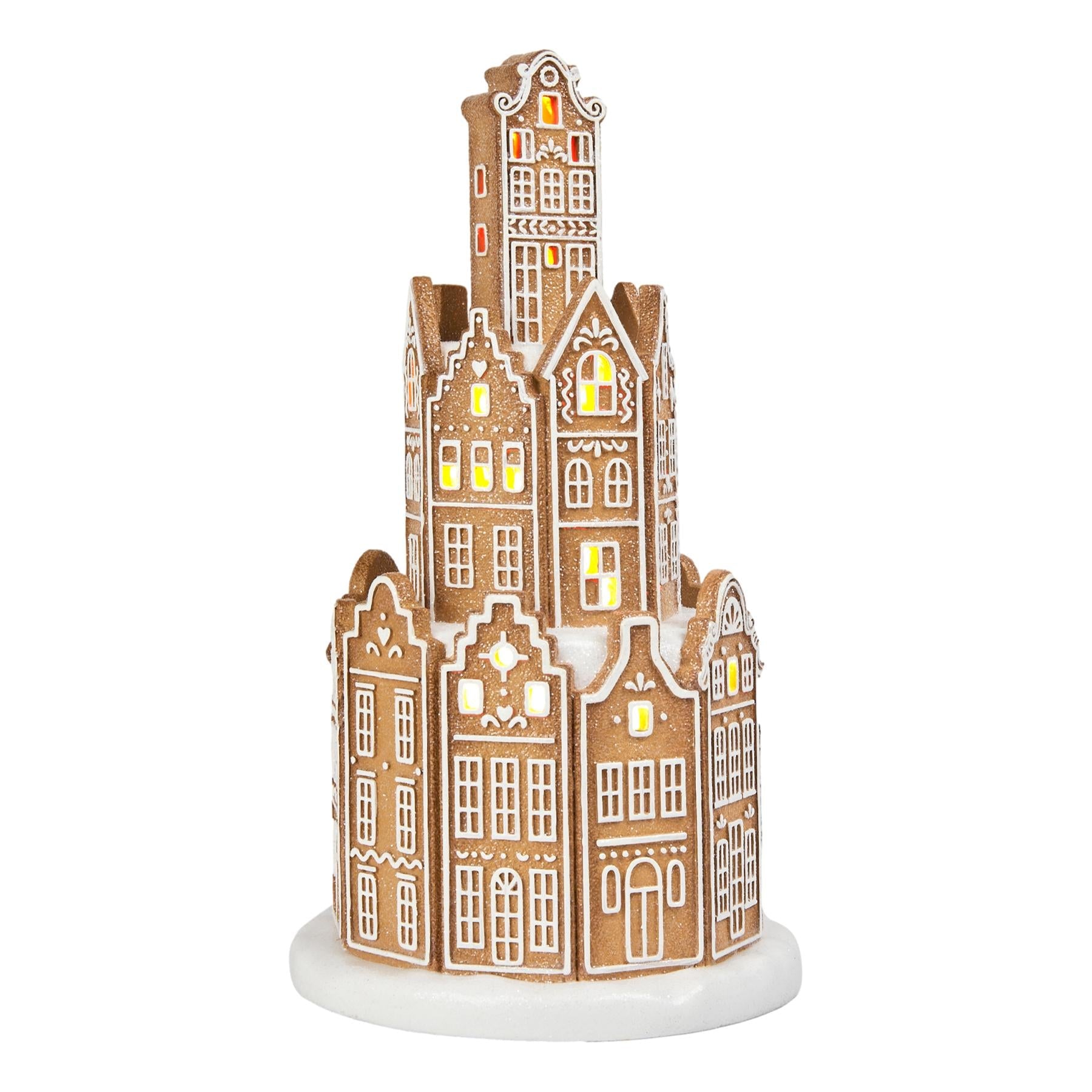 37CM ROUND GINGERBREAD VILLAGE - Pure Apotheca