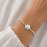 Silver Coin Pearl Bracelet