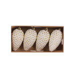 4 PK WHITE PINECONE HANGING - Pure Apotheca