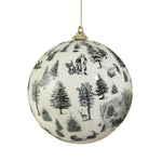 4" Through The Woods Noir Ball Hanging Ornament - Pure Apotheca
