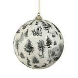 4" Through The Woods Noir Ball Hanging Ornament - Pure Apotheca