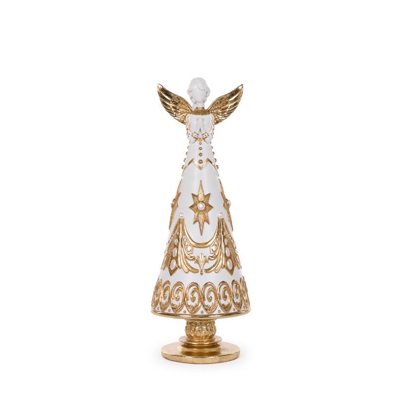 40 CM WHITE AND GOLD ANGEL TREE - Pure Apotheca