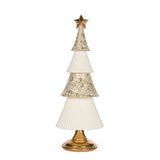 41 CM WHITE AND GOLD LAYERED TREE - Pure Apotheca