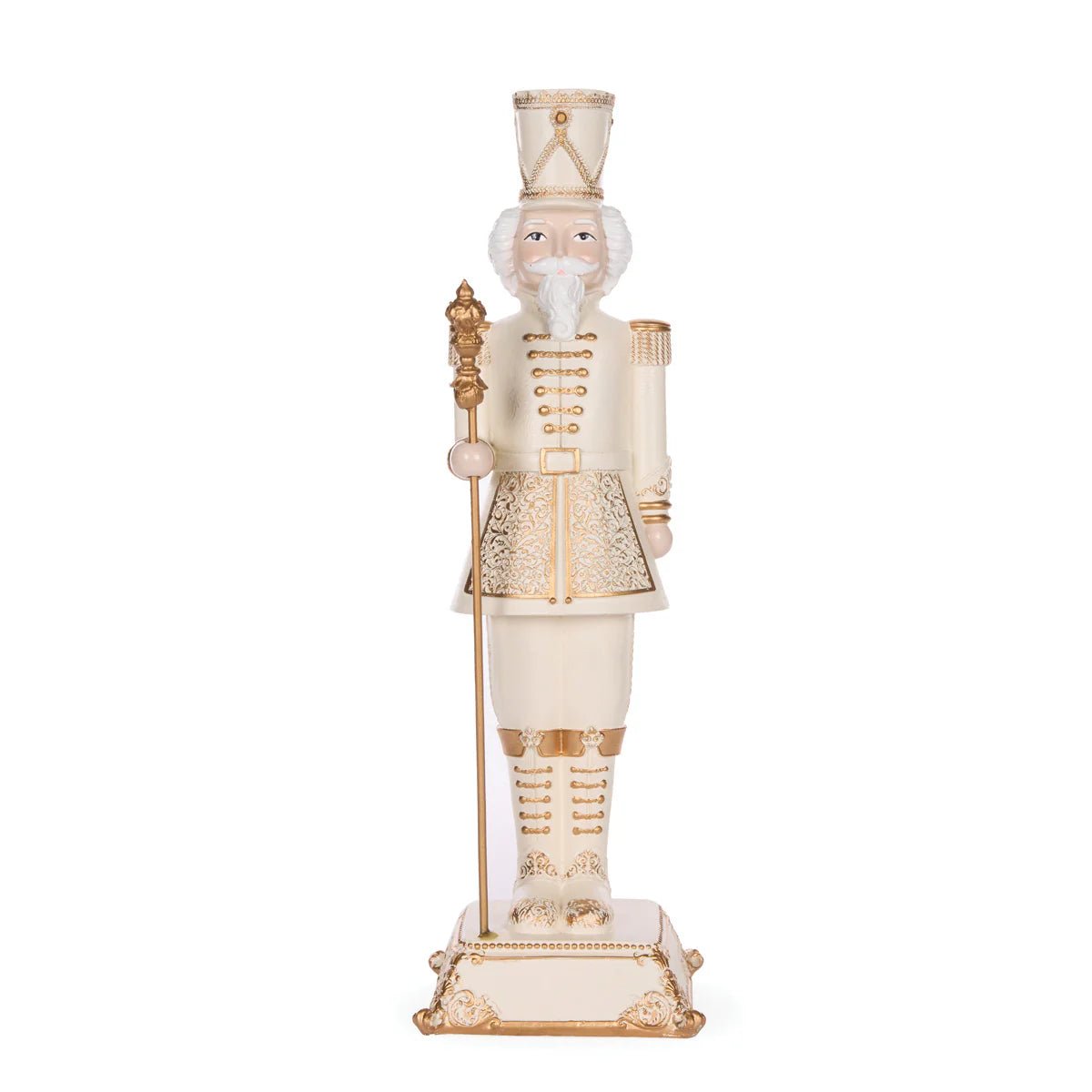 42 CM IVORY AND GOLD NUTCRACKER - Pure Apotheca