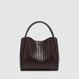 Steffie Mini Tote Bag Woven Chocolate