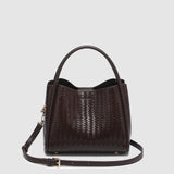 Steffie Mini Tote Bag Woven Chocolate