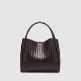 Steffie Mini Tote Bag Woven Chocolate