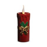 Vintage Red Christmas Candle 44cm