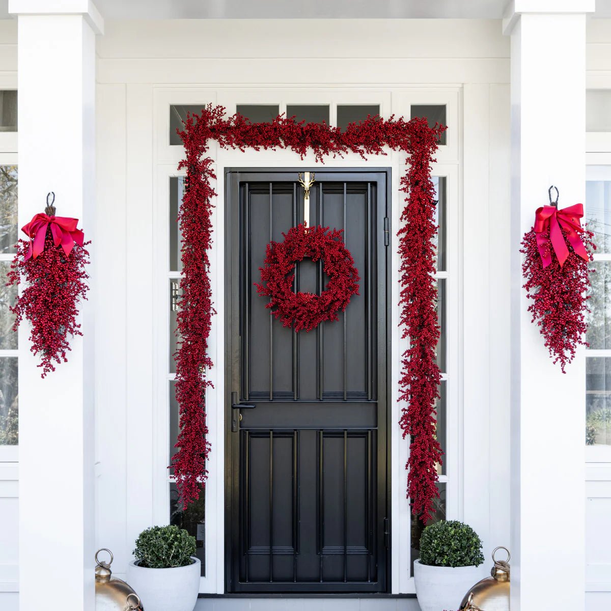 45CM RED BERRY WREATH - Pure Apotheca