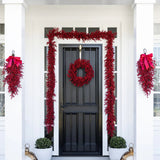 45CM RED BERRY WREATH - Pure Apotheca