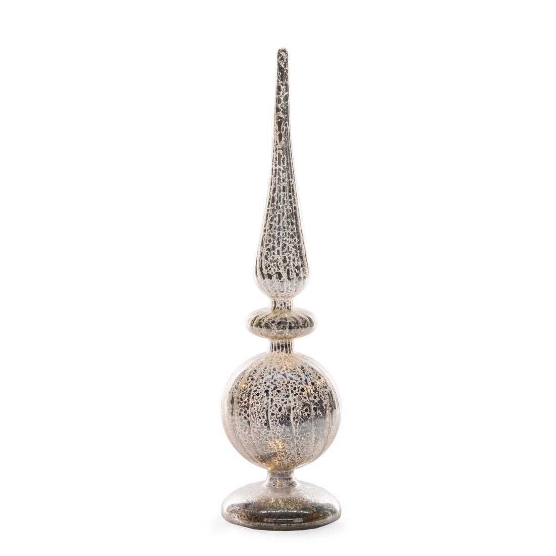 45CM SILVER MERCURY LED FINIAL - Pure Apotheca