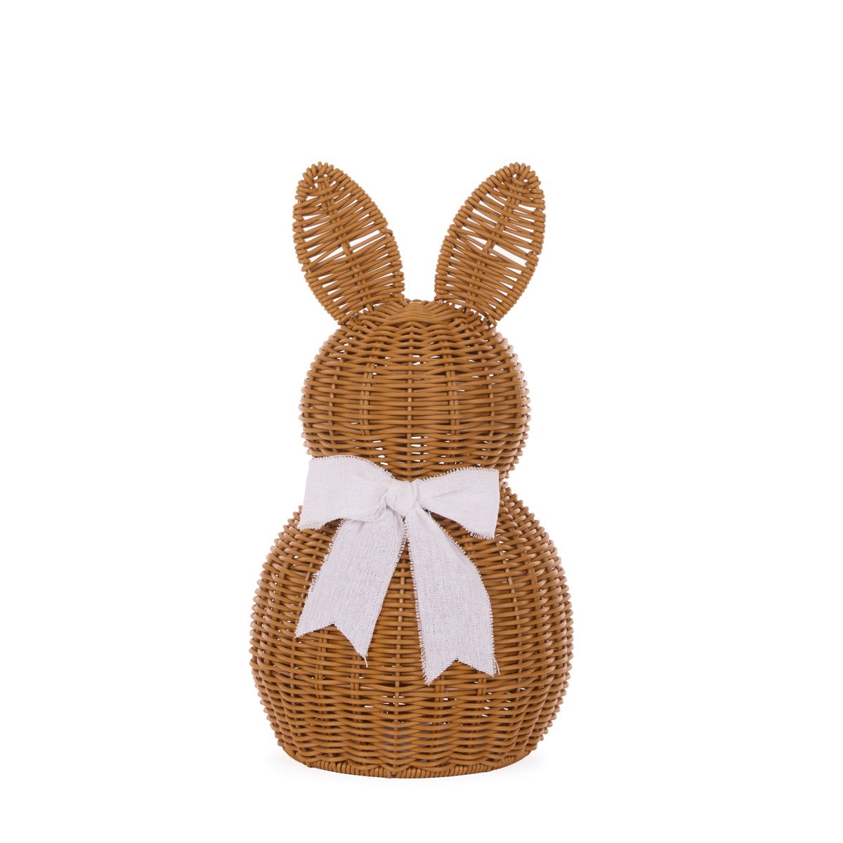 46 CM WOVEN BUNNY WITH BOW - Pure Apotheca