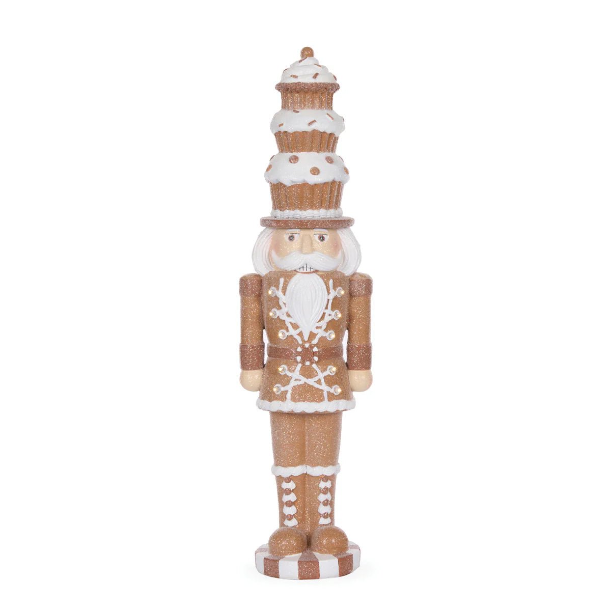 46.5 CM PIPED GINGERBREAD CUPCAKE NUTCRACKER - Pure Apotheca