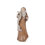 47 CM WOODGRAIN SANTA WITH LIST - Pure Apotheca
