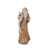 47 CM WOODGRAIN SANTA WITH LIST - Pure Apotheca