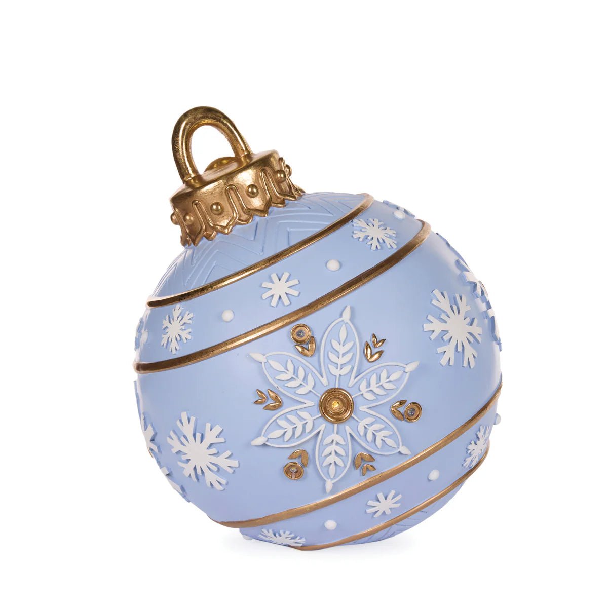 49 CM LED BLUE SNOWFLAKE BAUBLE DECOR - Pure Apotheca