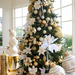 49 CM LED WHITE SNOWFLAKE BAUBLE DECOR - Pure Apotheca