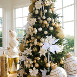 49 CM LED WHITE SNOWFLAKE BAUBLE DECOR - Pure Apotheca