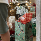 4pk Tissue Paper - Christmas Red Check - Pure Apotheca