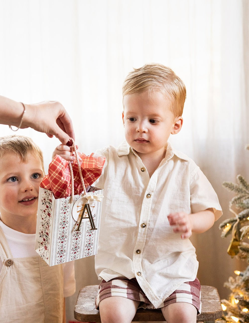 4pk Tissue Paper - Christmas Red Check - Pure Apotheca
