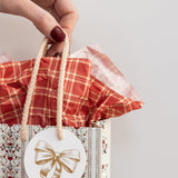 4pk Tissue Paper - Christmas Red Check - Pure Apotheca