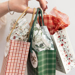 4pk Tissue Paper - Christmas Red Check - Pure Apotheca