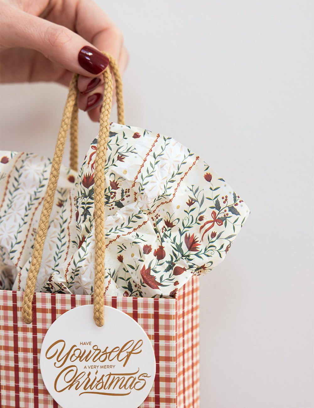 4pk Tissue Paper - Festive Florals - Pure Apotheca
