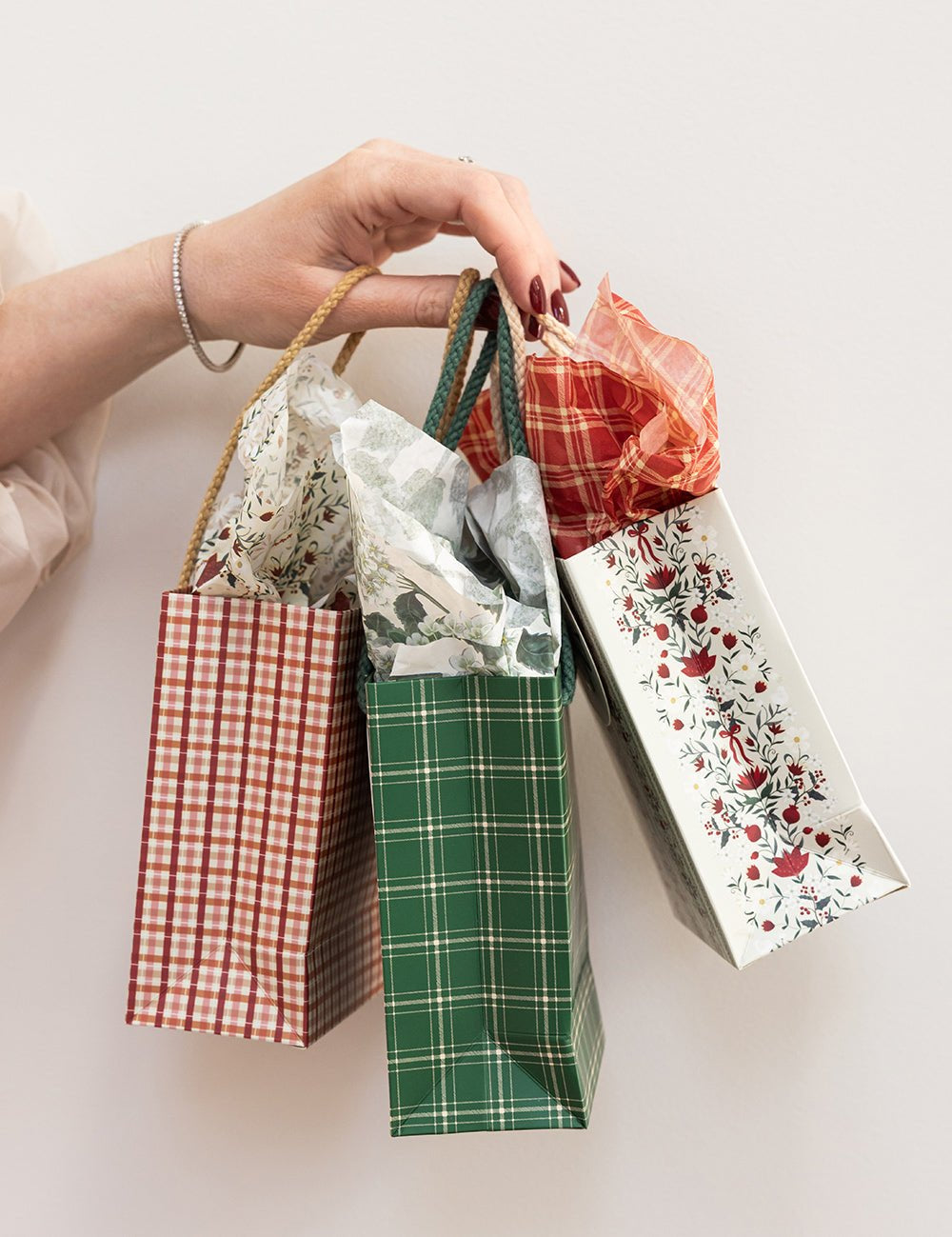 4pk Tissue Paper - Festive Florals - Pure Apotheca