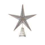 5 POINT MIRRORED TREE TOPPER STAR CHAMPAGNE - Pure Apotheca