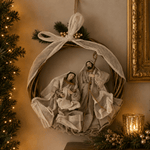 50cm Holy Family Nativity Wreath - Pure Apotheca