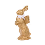 52 CM GOLDEN RABBIT WITH BASKET - Pure Apotheca