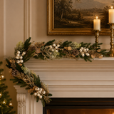 180cm Natural White Berry Garland