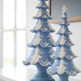 30.5 CM BLUE AND WHITE LAYERED TREE