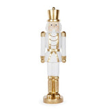 54CM WHITE AND GOLD VELVET REGAL NUTCRACKER - Pure Apotheca