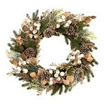 55cm Natural White Berry Wreath - Pure Apotheca