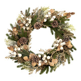55cm Natural White Berry Wreath - Pure Apotheca