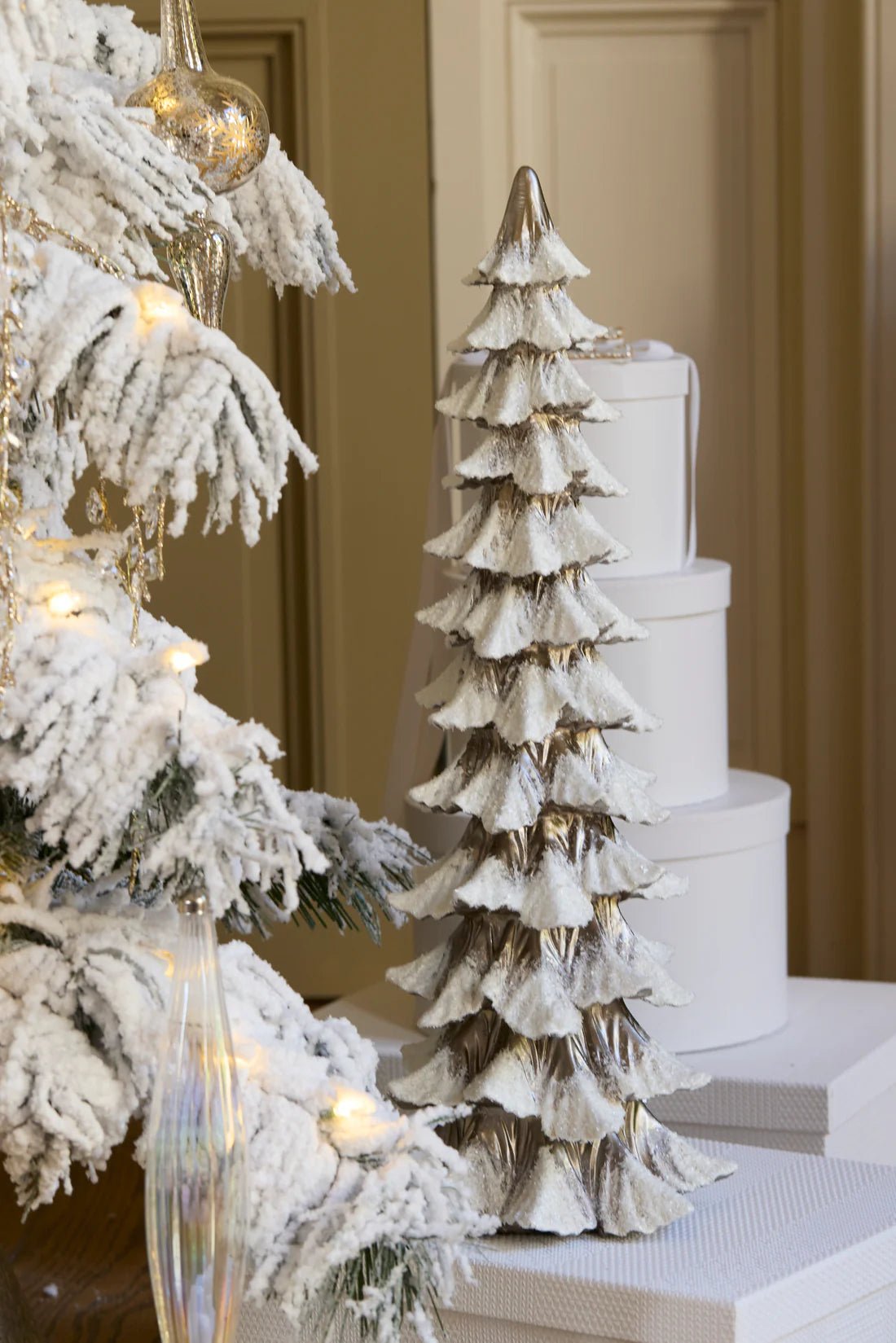 56.4CM LAYERED NORDIC TREE SILVER - Pure Apotheca