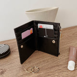 Lily Woven Wallet Black