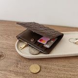 Lily Woven Wallet Chocolate