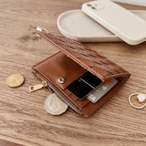 Lily Woven Wallet Tan