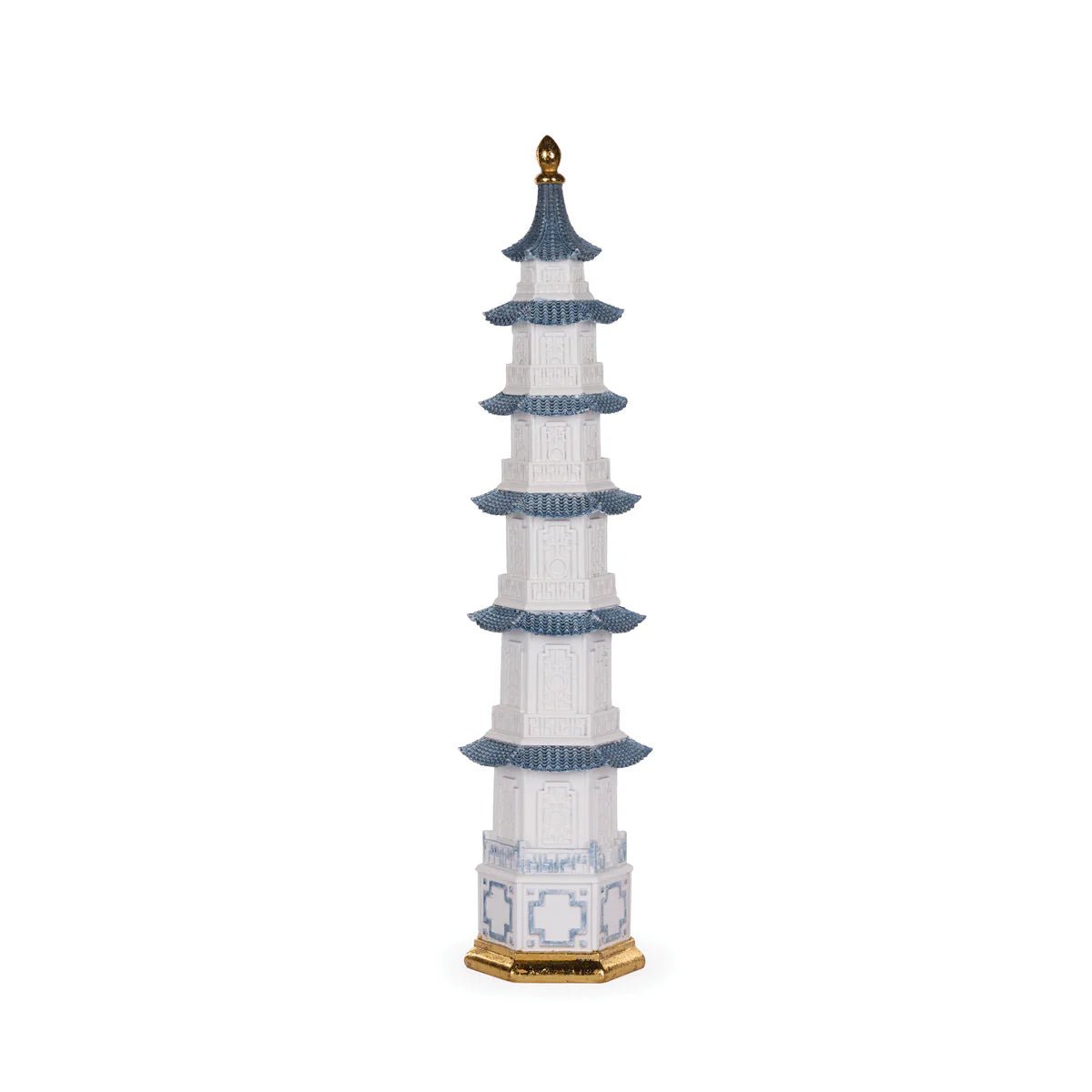57 CM BLUE AND WHITE PAGODA - Pure Apotheca