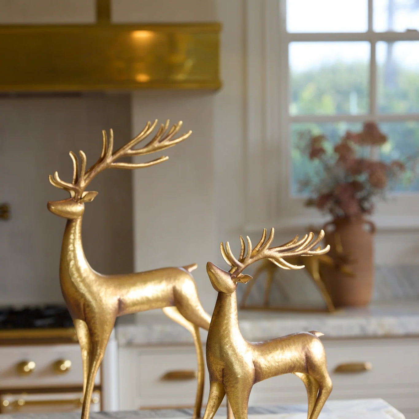 57 CM METALLIC METAL REINDEER - Pure Apotheca
