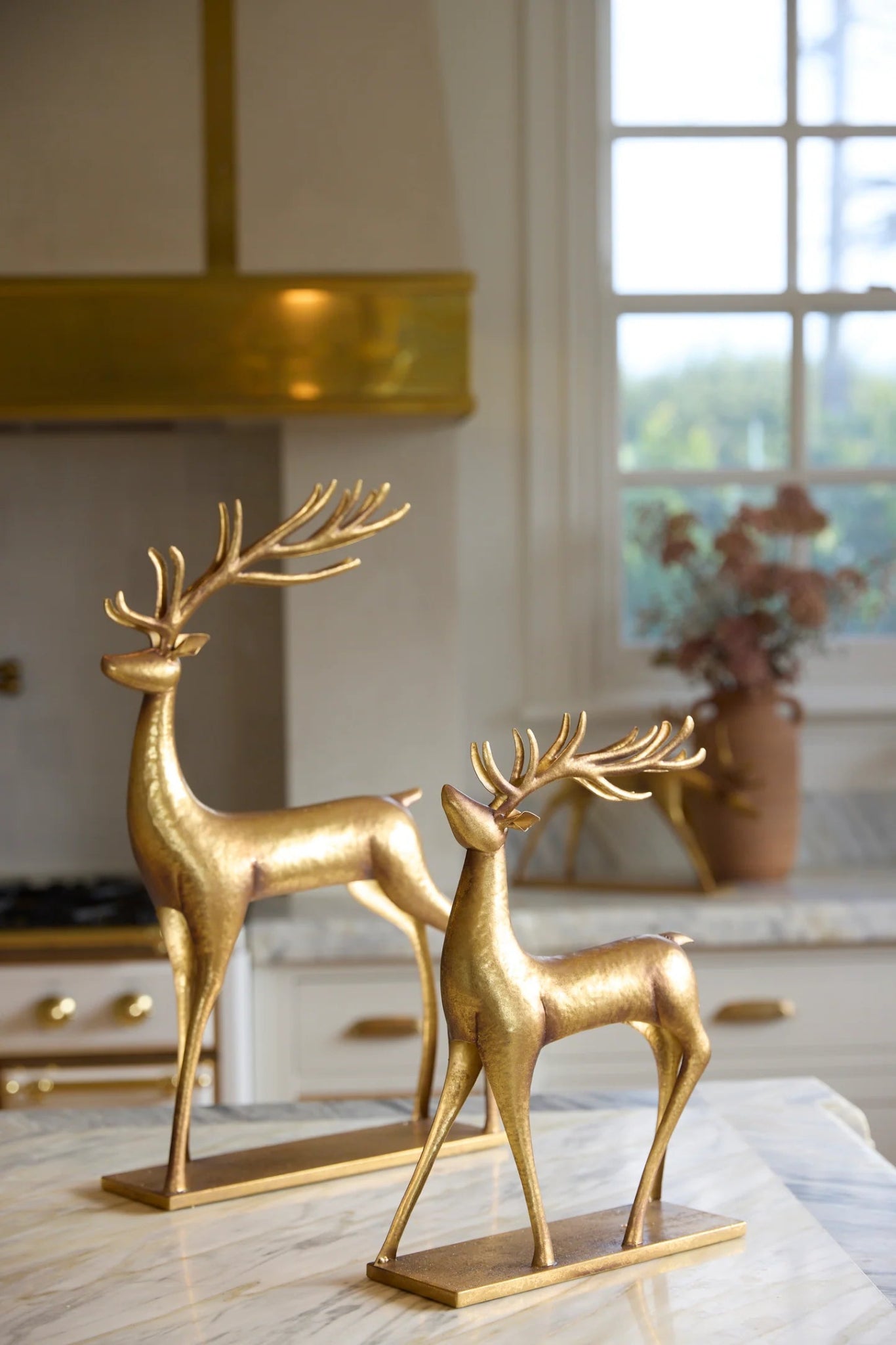 57 CM METALLIC METAL REINDEER - Pure Apotheca