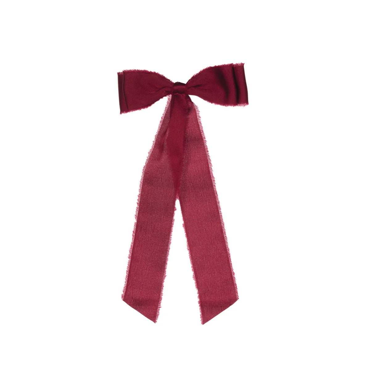6 PK BURGUNDY RAW SATIN BOWS - Pure Apotheca