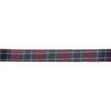 6.3 CM GREEN AND RED VELVET TARTAN RIBBON - Pure Apotheca