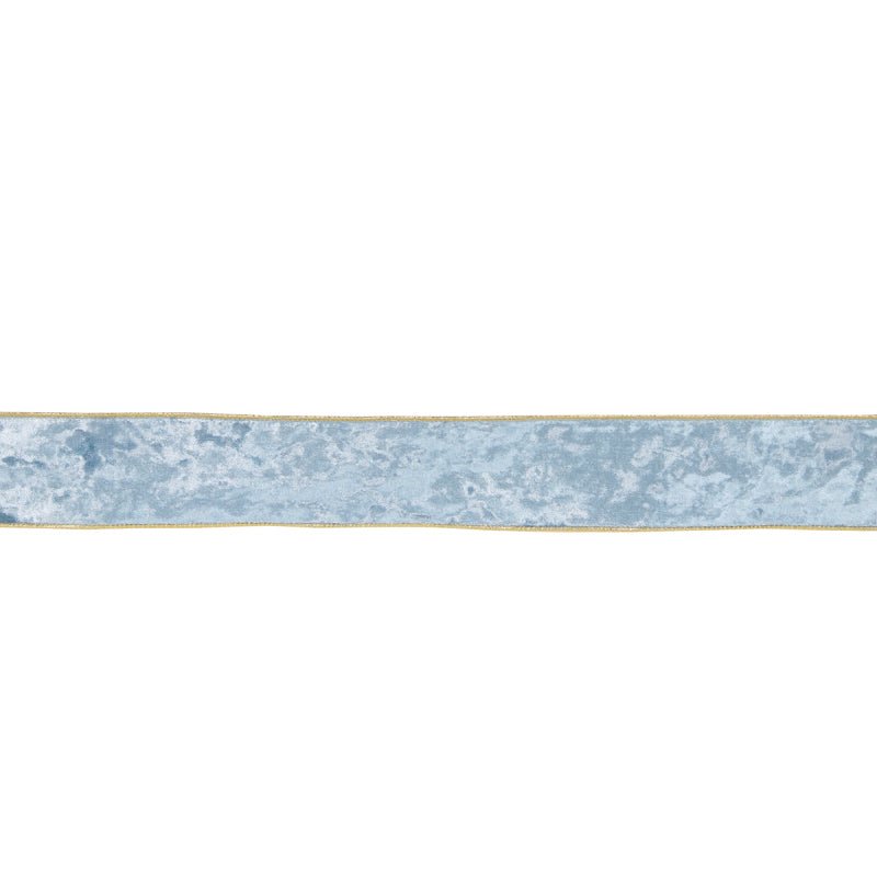 6.3 CM LIGHT BLUE VELVET RIBBON - Pure Apotheca