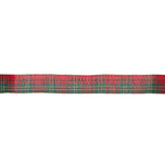 6.3 CM RED AND GREEN VELVET TARTAN RIBBON - Pure Apotheca